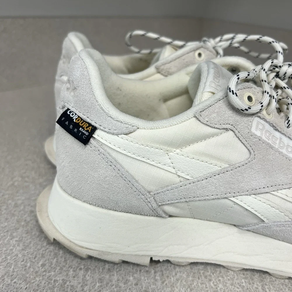 Reebok Men's Classic Leather Cordura White/cream Sneakers Size 11 EUC‎